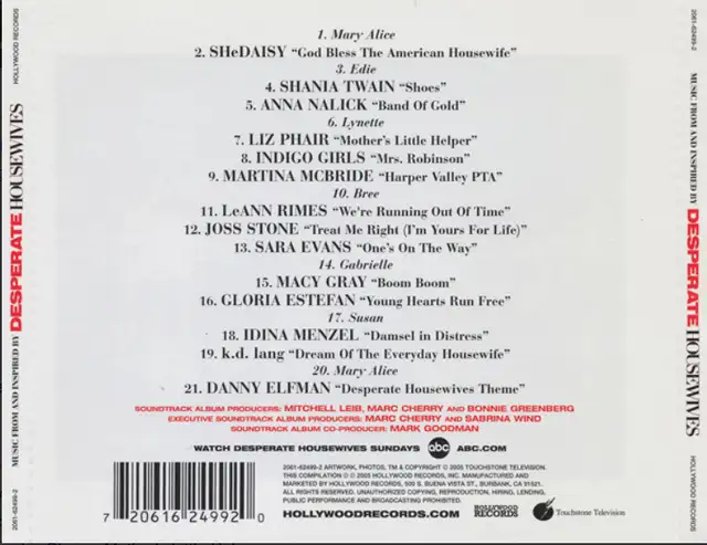 Desperate Housewives Various Artists (Artist)  Format: Audio CD in CDs, DVDs & Blu-ray in City of Toronto - Image 3