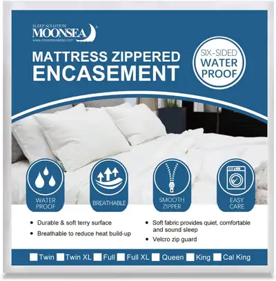 Zippered Mattress Encasement 6-Side California King 9", View more