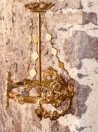 Antique Brass Chandelier 