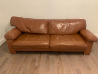 Natural leather  Couch in good condition (From IKEA)