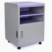 Plastic Cabinet/Storage Unit with Wheels and Shelf