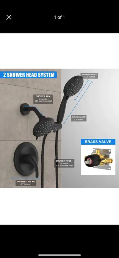 Shower system 2way, View more