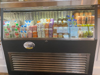 Grab N Go Display Fridge: glass case top, great condition