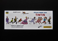 TINTIN CARNET DE 7 TIMBRES LA FÊTE DU TIMBRE 2000