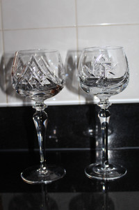 crystal wine/water glasses for sale