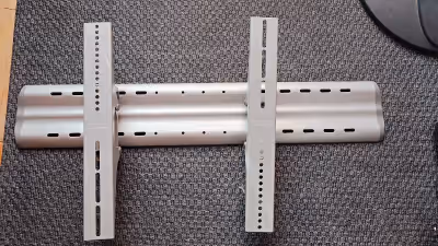 Heavy duty aluminum Tv Rack Stand Wall Bracket Silver TV Wall Mount Bracket for 26 to 75 LED, LCD an...