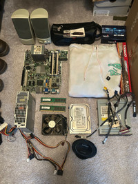 Computer parts, phone charger, rare hoodie, and more!  