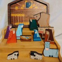New!! Real Wood Nativity Scene Puzzle NEW!!