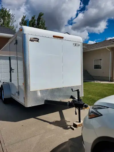 I am selling my Car Mate 7x14 enclosed trailer, a reliable and sturdy solution for all your hauling...