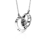 Tiffany & Co. Atlas X Closed Interlocking Necklace 925 Silver