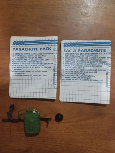 GI Joe parachute Mail away complete with blueprints 1985 Hasbro, View more