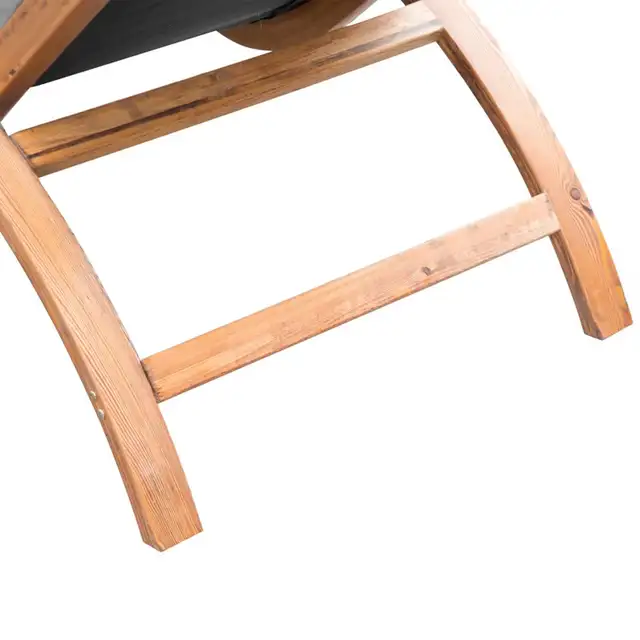 Outdoor Wood Chaise Lounge Chair Recliner Patio Camping with Hea in Patio & Garden Furniture in Markham / York Region - Image 8