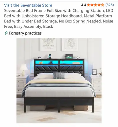 Seventable Full Size Bed Frame, View more
