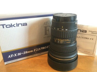 Tokina 16-28mm f/2.8 PRO FX Lens for Canon Camera