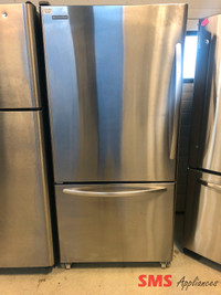 KitchenAid 33" Bottom Mount Refrigerator 21.9 Cu. Ft. KBLS22KWMS