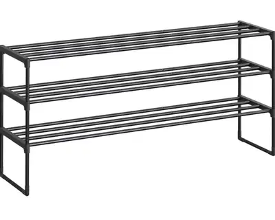 SONGMICS 3-Tier Metal Shoe Rack, View more
