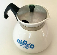 Vintage Collectible Corningware Coffee Pot/ Stove Top Tea Pot