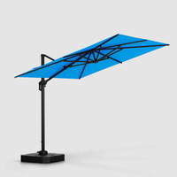 My patio 10ft Square Cantilever Patio Umbrella - Turquoise 