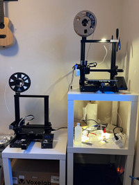 Two 3D printers
