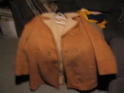 Winter leather jacket, View more