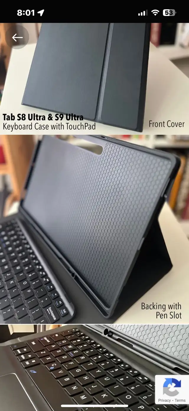 Keyboard case for Samsung s8 ultra  & S9 ultra in General Electronics in Kitchener / Waterloo - Image 6