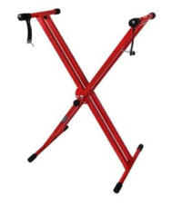 New! Heavy-Duty Double-X Adjustable Piano Keyboard Stand with