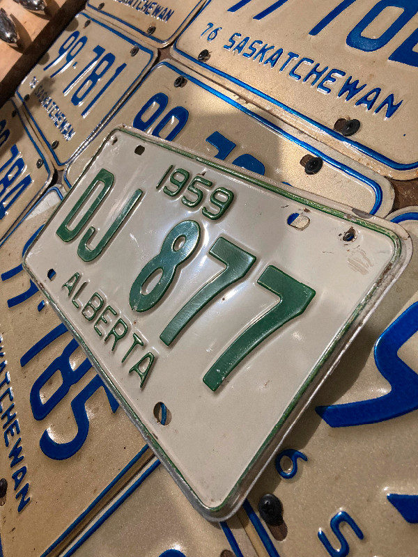 1959 Alberta license plate in Arts & Collectibles in Prince Albert - Image 3