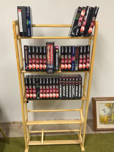 Own a piece of nostalgia with this collection of VHS tapes! These tapes include various movies and T...