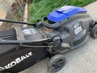 Kobalt battery and charger for a lawnmower 