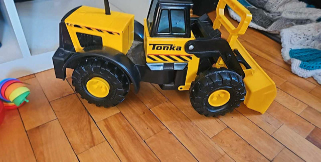 Toy Tonka dump truck and tracker  in Toys & Games in Fredericton