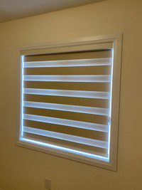Fully custom made zebra blinds 