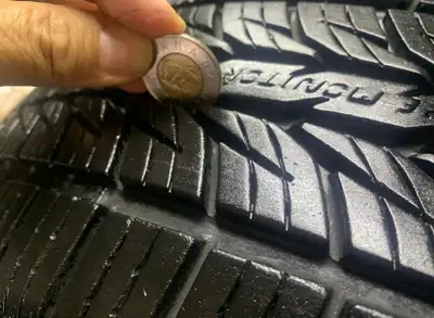 set of four GENERAL Altimax RT43 all season tires. About 80% tread left off rim up for sell. Under e...