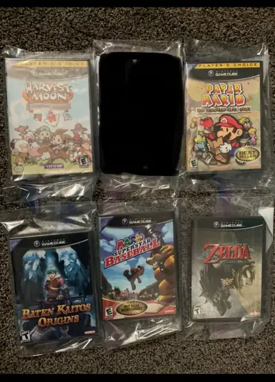 Sealed Nintendo GameCube games new Zelda Mario rare, View more