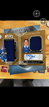 Mitch Marner jersey Autographed Hockey Card 