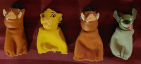 Vintage lion king finger puppets