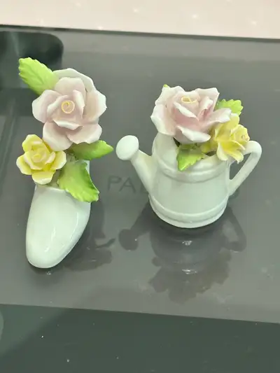 Vintage England Bone China Flower pot / flower arrangement- made, View more