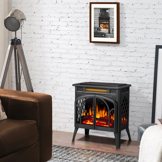 R.W.FLAME 23.5''W 500W/1500W Electric Fireplace Stove in Fireplace & Firewood in Hamilton - Image 3