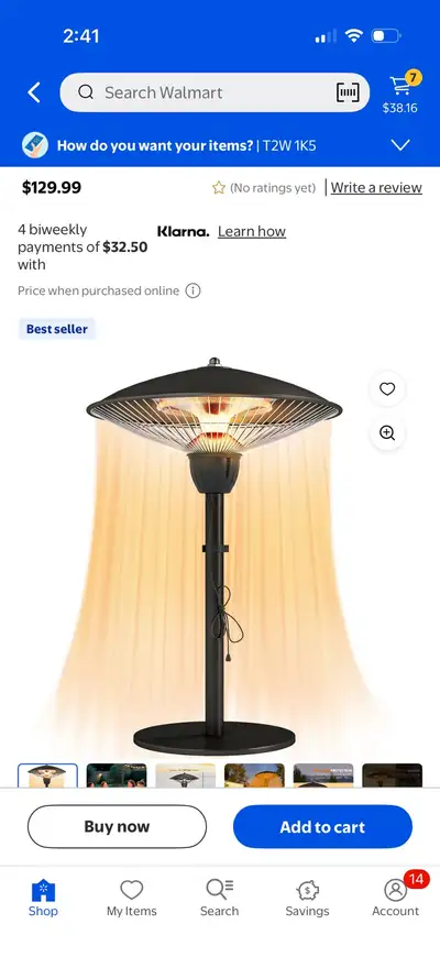 Quartz Patio Heater NEW IN BOX , View more