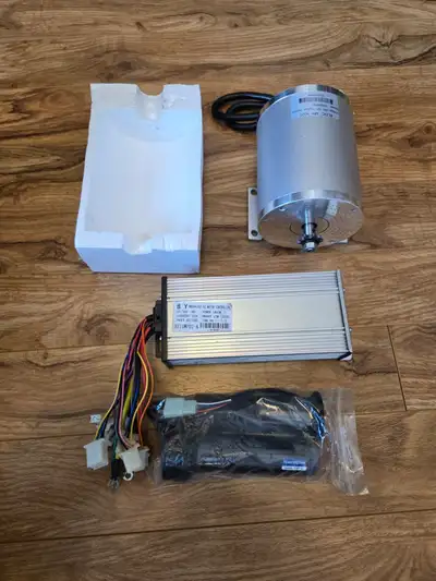 This is an open box (I opened it) 48V 1800W Brushless DC Motor Kit. This kit is designed for various...