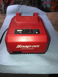 Snap on cordless tool battery charger 