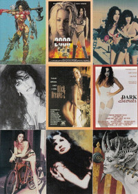 1996 JULIE STRAIN QUEEN OF THE B MOVIES BASE CARD SET OF 72 NM