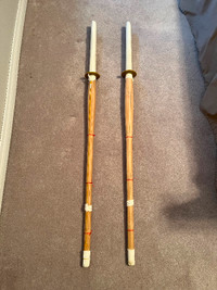 Dual Kendo Shine Bamboo practice swords