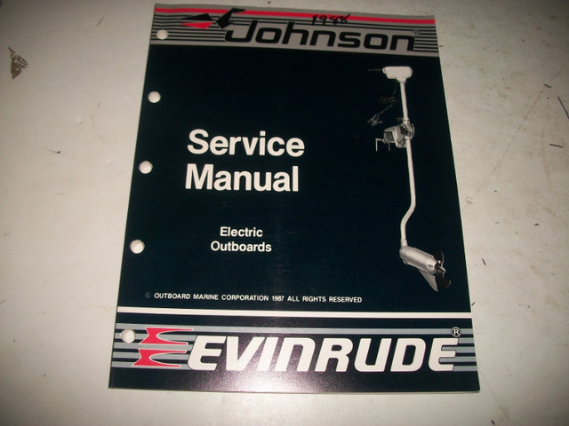 1988 JOHNSON / EVINRUDE SHOP SERVICE MANUALS in Boat Parts, Trailers & Accessories in Belleville