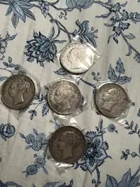 India 1840 silver rupees 