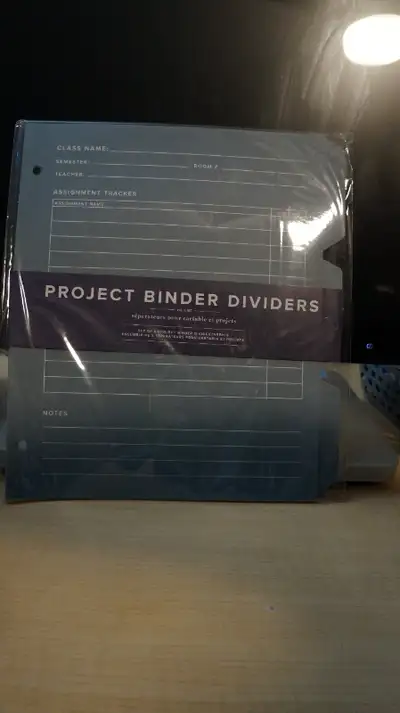 INDIGO PROJECT BINDER DIVIDERS, View more