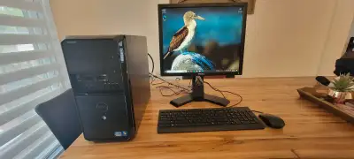 PC Dell Vostro Core i3-2120 3.30Ghz RAM 8GB SSD 240GB Windows 10 Pro Écran 19" Clavier + souris (neu...
