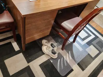 Wood Desk and Chair, View more