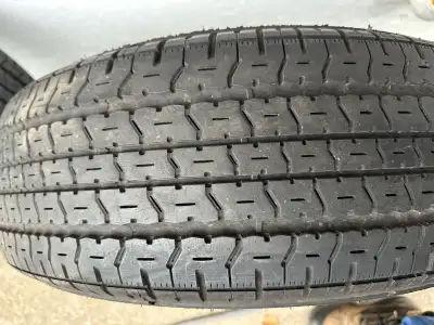 ST 225/75r 15 Goodyear Endurance Tires Load range E set of 4 Made in USA. NOT China Bombs I removed...