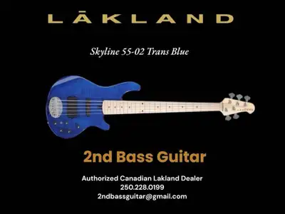 2nd Bass is Western Canada’s authorized Lakland dealer. We have many Lakland basses in stock for 202...