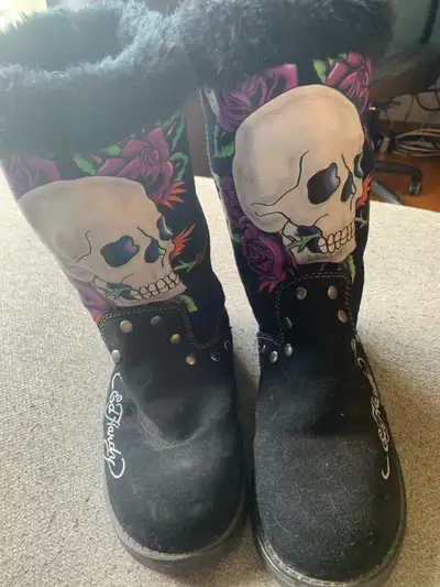 Ed Hardy Boots Rare Find!!, View more
